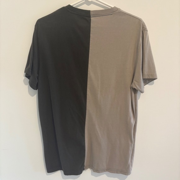 YR Reckless Color Block T-Shirt Mens Medium Graphic Print Casual Top - Picture 4 of 4